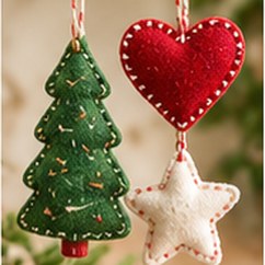 Felt ornaments for the Christmas tree