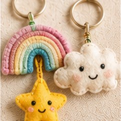 Felt keychains